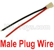 Wltoys XK A120 Parts-Male Plug Wire for the Battery(1pcs),Wltoys XK A120 Airbus A380 Plane Parts